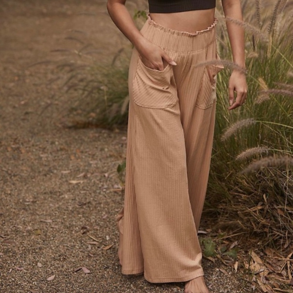 Free People Blissed Out Wide-Leg Pants